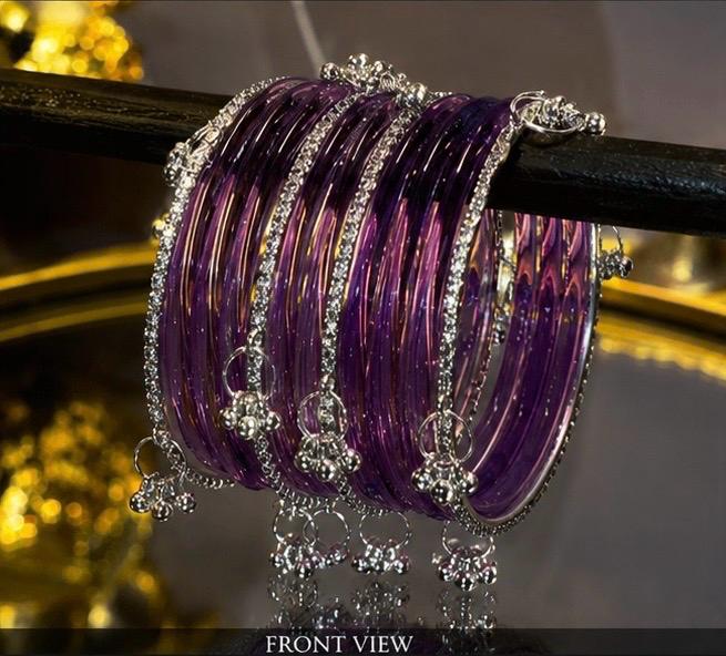 Violet Jelly Bangles