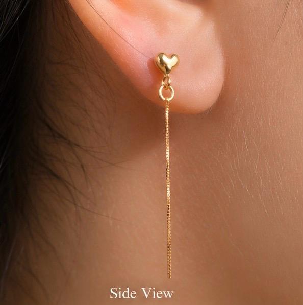 Heart Whisper Threader Earring