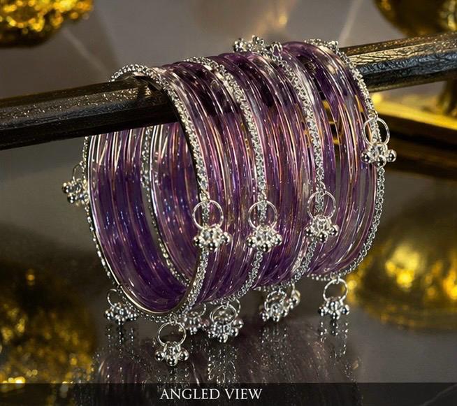 Violet Jelly Bangles