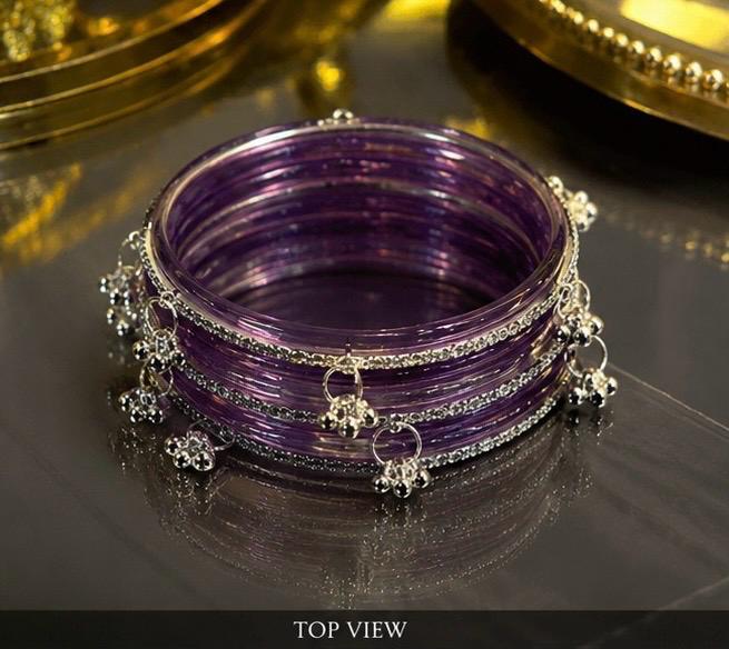 Violet Jelly Bangles