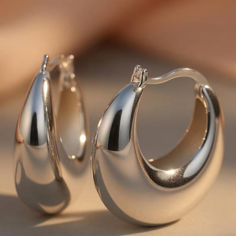 Teardrop Hoop Earring